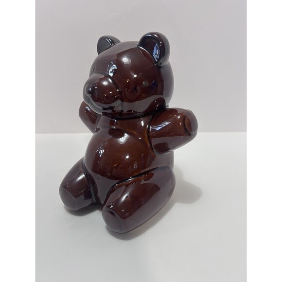 VTG Aramis 8" Brown Teddy Bear Cookie/Treat Jar Collectible Ceramic Container - Picture 3 of 10